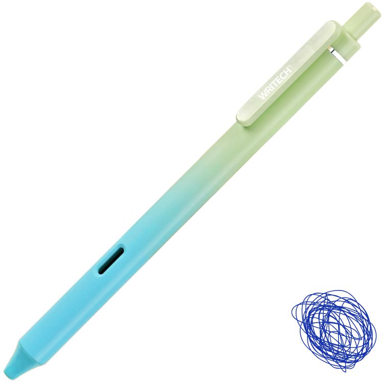 Caneta Gel Retrátil Writech Gradient 0.7mm Tinta Azul W-0171