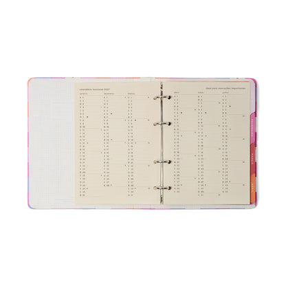 Agenda Planner Argolado 2027 - Cícero - Melissa Mini Bloomy Pistache - Semanal Notas A5