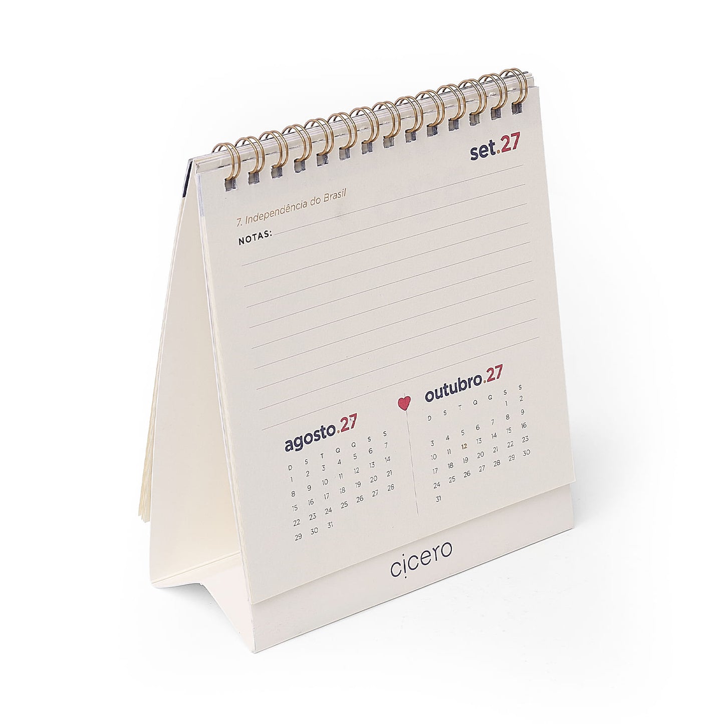 Calendário de Mesa 2027 - Cícero - Petit - 13x15