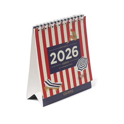 Calendário de Mesa - Cícero - 13x15 - 2026 - Praia