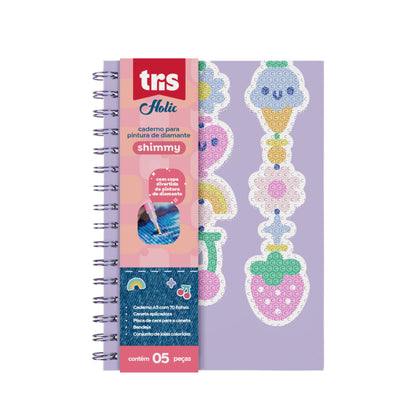 Caderno A5 - Tris - Shimmy - p/ Pintura de Diamante