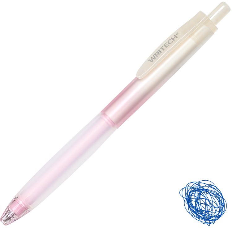 Caneta Gel Retrátil Writech Soft Grip 0.5mm Tinta Azul W-0178/D