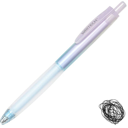 Caneta Gel Retrátil Writech Soft Grip 0.5mm Tinta Preta W-0178/D
