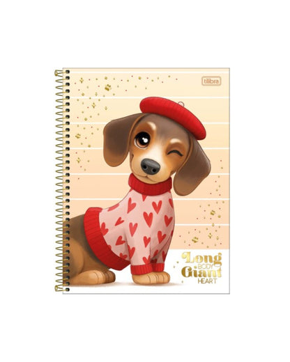 Caderno Colegial Espiral - Tilibra - Brownie The Dog - 60Fls