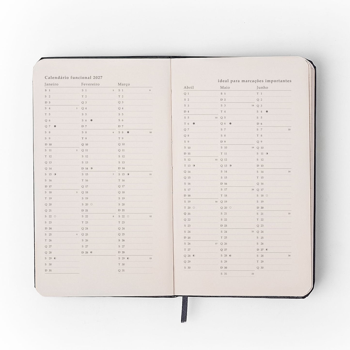 Agenda Planner 2027 - Cícero - Veredas Verde - Semanal Anotações 9x15,5