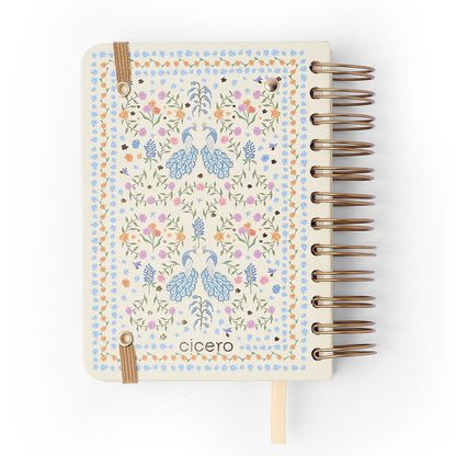 Agenda Planner Wire-o 2027 - Cícero - Relicário Realeza Off White - Diária 11,5x16