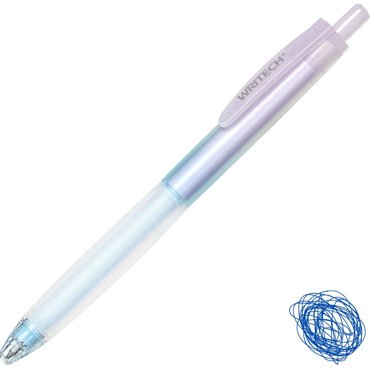 Caneta Gel Retrátil Writech Soft Grip 0.5mm Tinta Azul W-0178/D