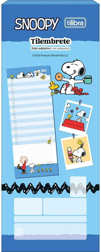 Bloco de Anotações - Tilibra - Tilembrete Snoopy - 82x209mm - 50 Folhas - Nova Estampa - lateral