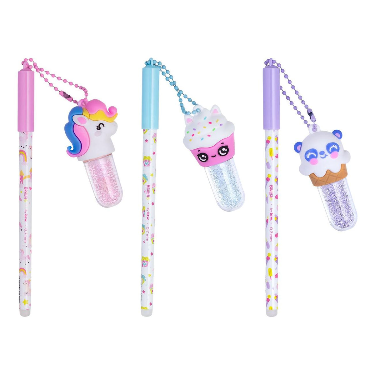 Caneta Gel Apagável + Lip Gloss - Brilhaê - Duo Charm