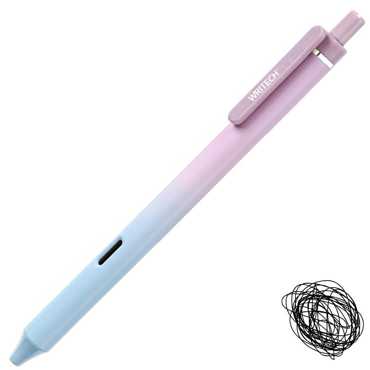 Caneta Gel Retrátil Writech Gradient 0.7mm Tinta Preta W-0171