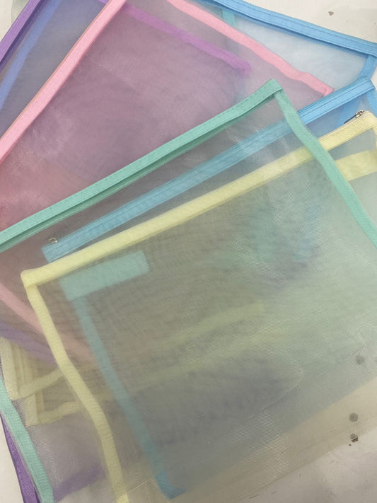 Bag Telinha Universitária - Papelaria Unicórnio - Pastel - Live