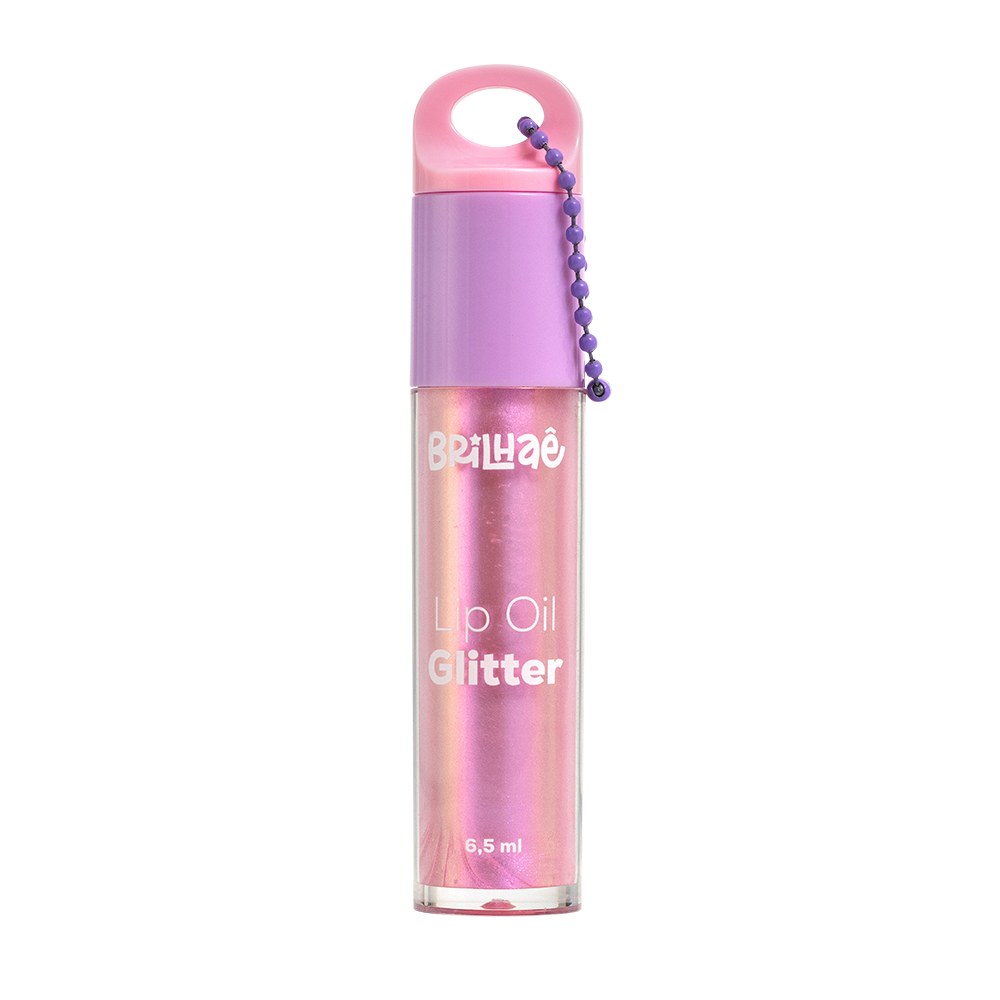 Lip Oil - Brilhaê - Glitter 6,5ml c/ Acessório