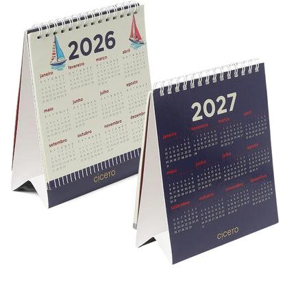 Calendário de Mesa - Cícero - 13x15 - 2026 - Praia
