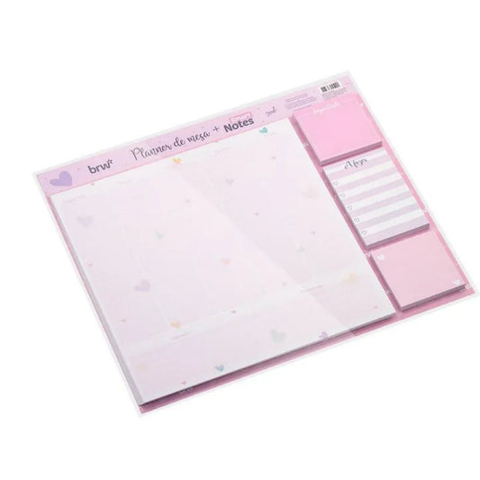 Planner de Mesa - BRW - S2 -  280x240mm - 54Fls c/ 3 Smart Notes