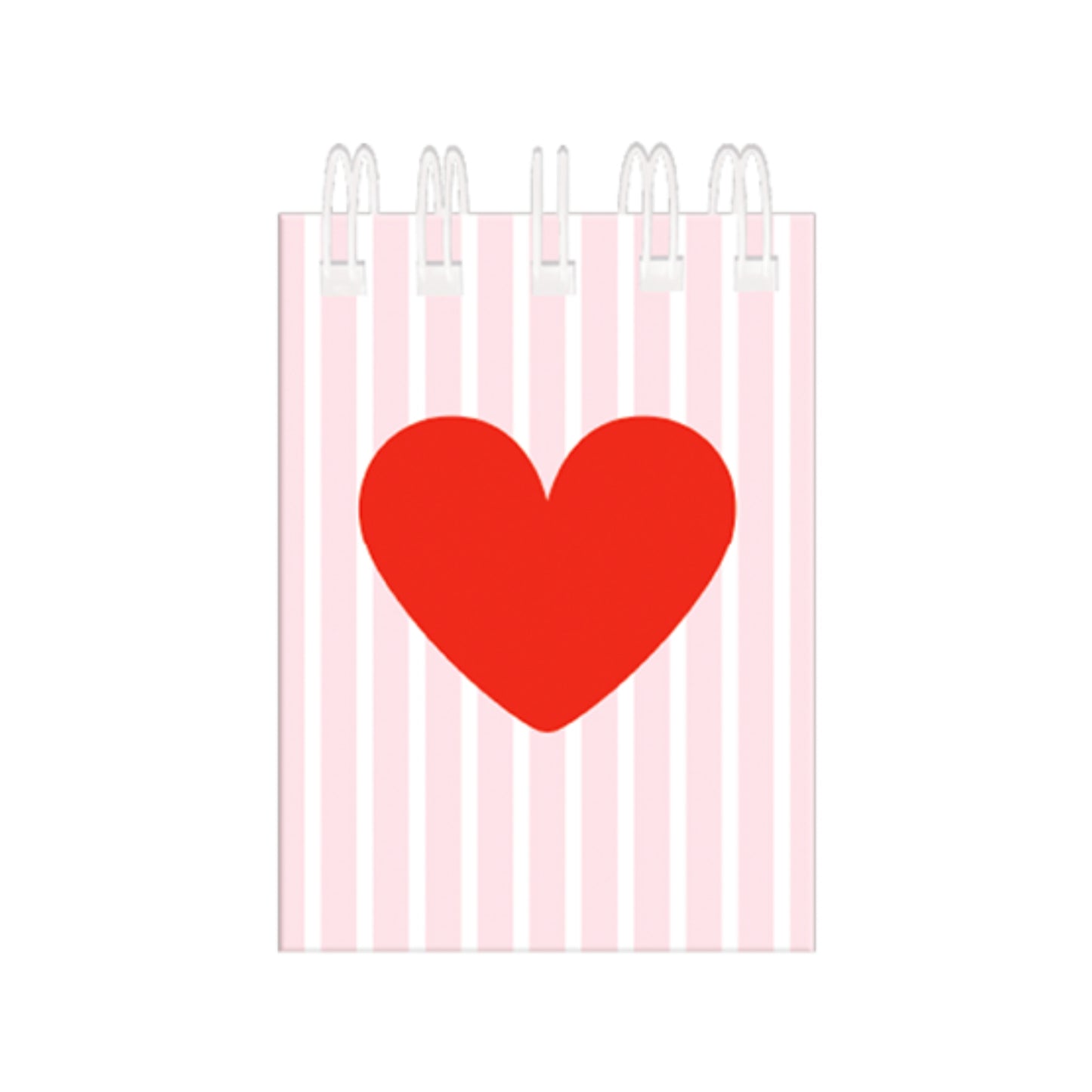 Caderno Pocket Argolado - Molin - Pink Heart - Capa Dura - 80 Folhas