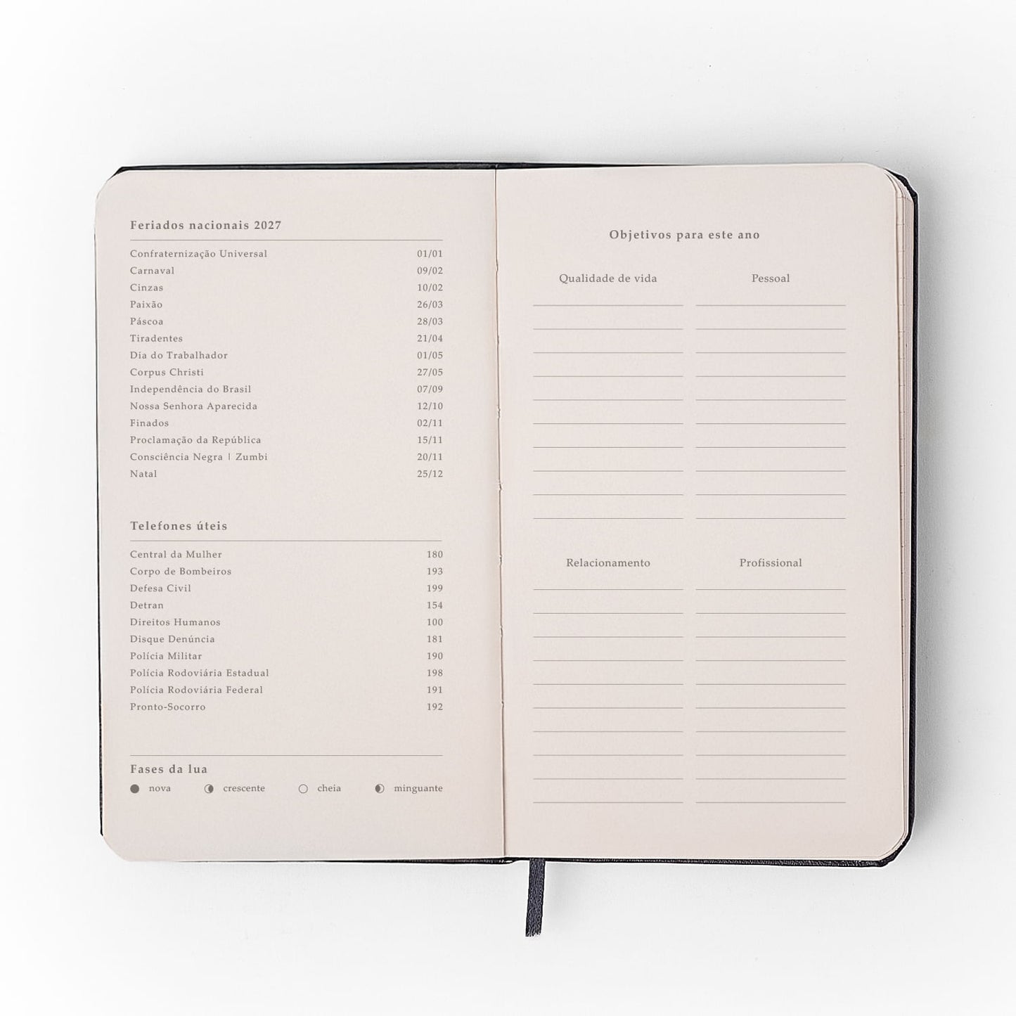 Agenda Planner 2027 - Cícero - Petit Moldura - Semanal Anotações 9x15,5