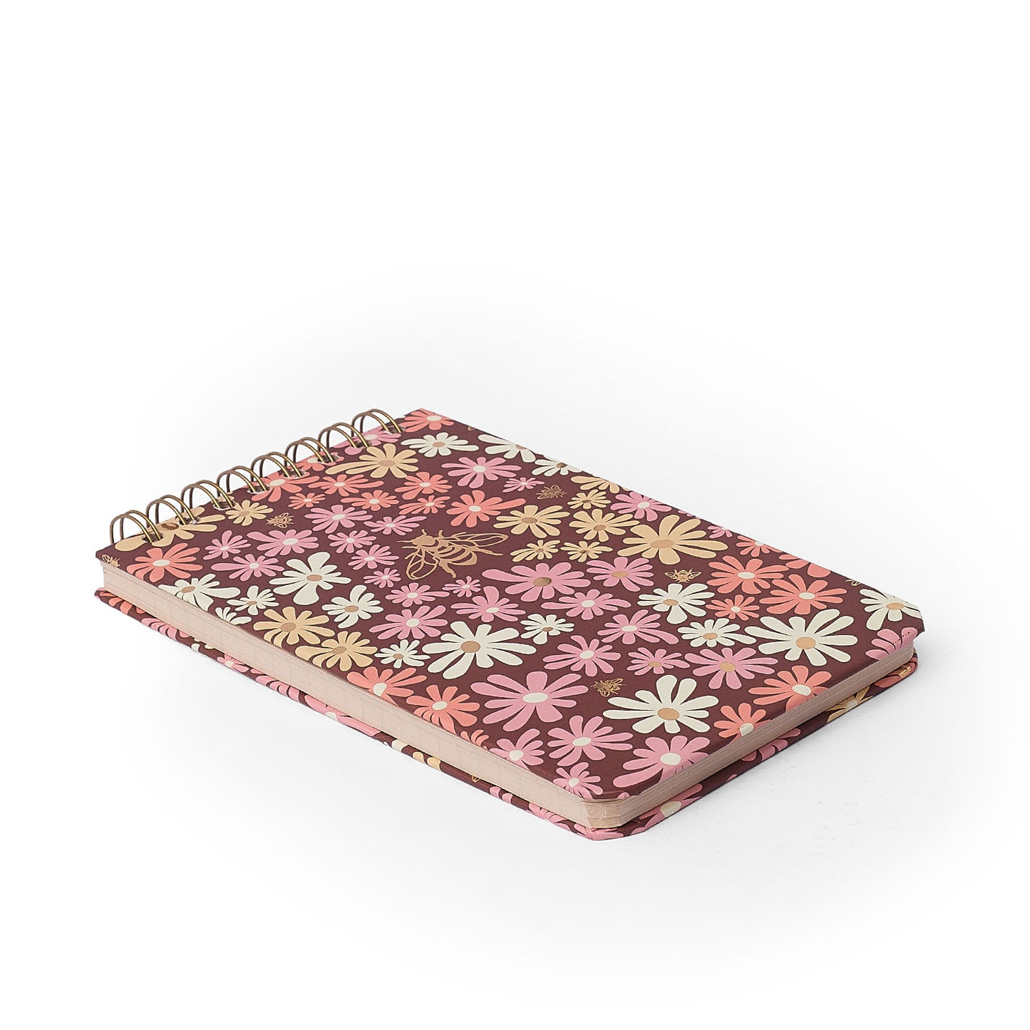 Bloco Wire-o - Cícero - Melissa Mini Bloomy Chocolate - Pautado 12x20 80Fls