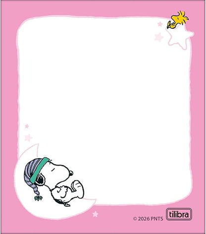 Bloco de Anotações - Tilibra - Tilembrete Snoopy - 80x91mm - 100 Folhas - Nova Estampa