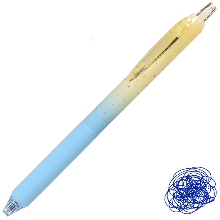 Caneta Gel Retrátil Nebula Writech 0.7mm Tinta Azul W-0163