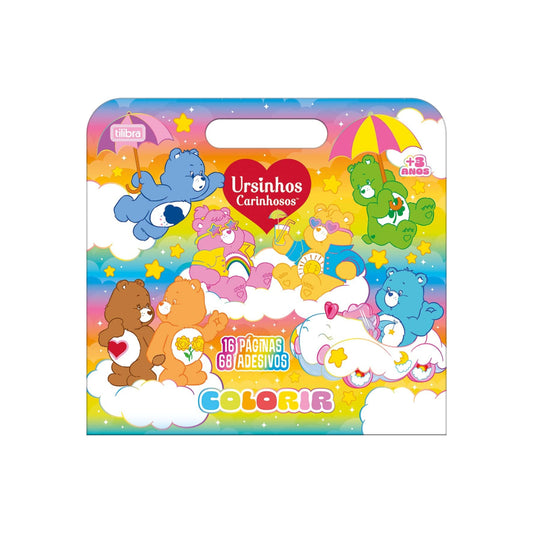 Álbum p/ Colorir - Tilibra - Ursinhos Carinhos c/ Adesivos.