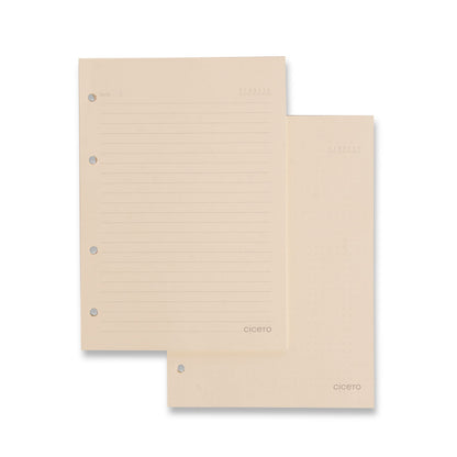 Caderno Criativo Argolado Office Duo - Cícero - Veredas Marrom - Pautado & Pontado A5