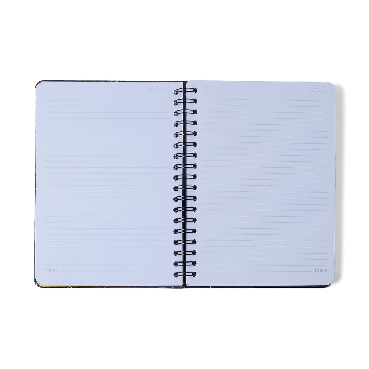 Caderno Espiral - Cícero - Melissa Mini Bloomy Chocolate - Pautado 17x24 10 Matérias 160 Fls