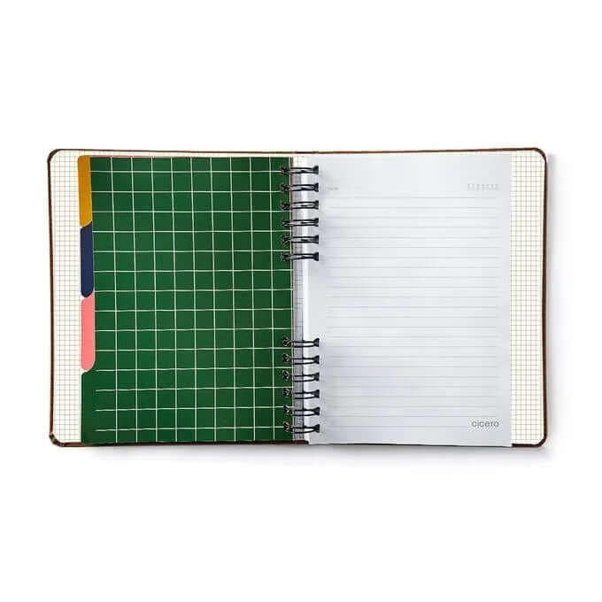 Caderno Organizador - Cícero - Duo Trama Pautado & Pontado A5 Teia