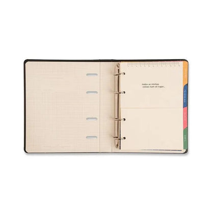 Planner Argolado 2025 - Cícero - Ateliê Semanal Notas A5 Off White