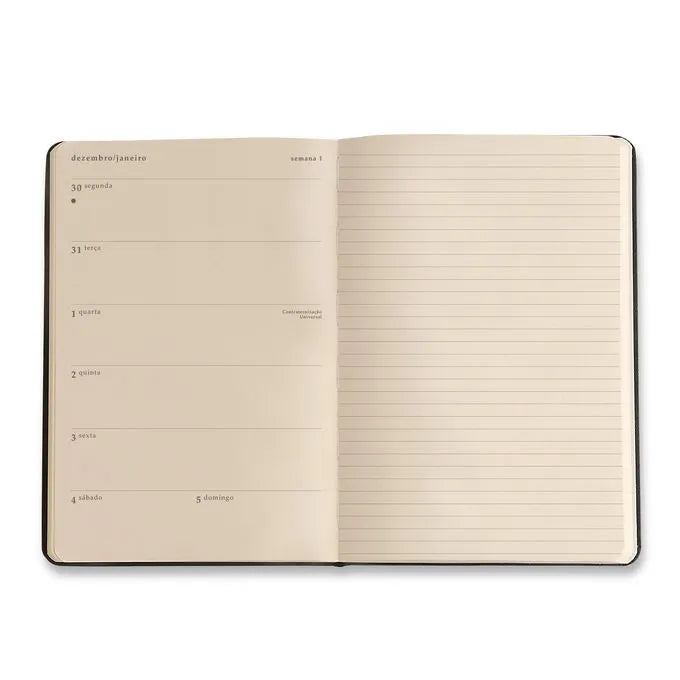 Planner 2025 - Cícero - Clássico Semanal Anotações 14x21 Verde Oliva