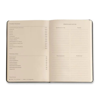 Planner 2025 - Cícero - Bossa Nova Semanal 14x21 Pontos Off White