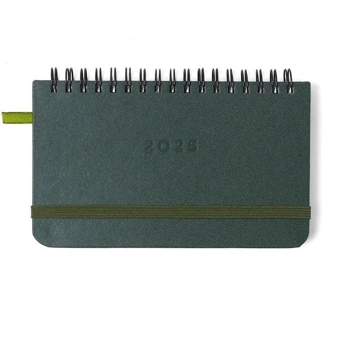 Planner Wire-O 2025 - Cícero - Clássico Semanal Office 15,5x9 Verde Oliva