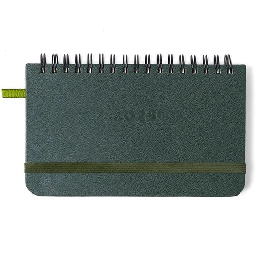 Planner Wire-O 2025 - Cícero - Clássico Semanal Office 15,5x9 Verde Oliva