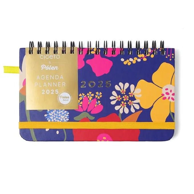 Planner Wire-O 2025 - Cícero - Pólen Semanal Office 15,5x9 Aromas Azul