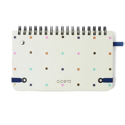 Planner Wire-O 2025 - Cícero - Bossa Nova Semanal Office 15,5x9 Pontos Off White