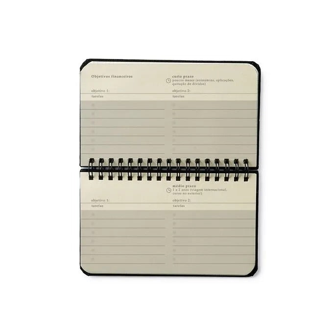 Planner Wire-O 2025 - Cícero - Bossa Nova Semanal Office 15,5x9 Pontos Off White