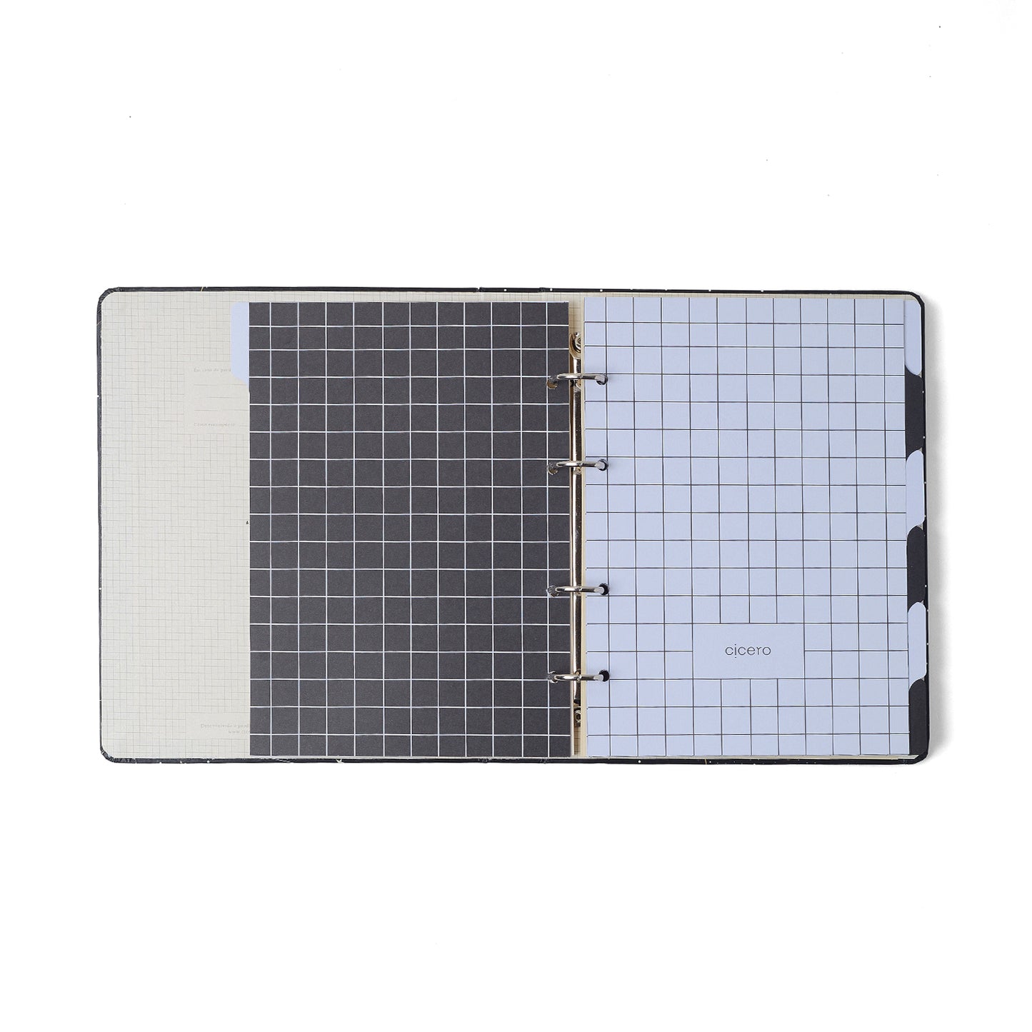 Caderno Criativo Argolado - Cícero - Libélulas Pautado 17x24 Preto