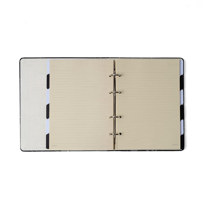 Caderno Criativo Argolado - Cícero - Libélulas Pautado 17x24 Preto