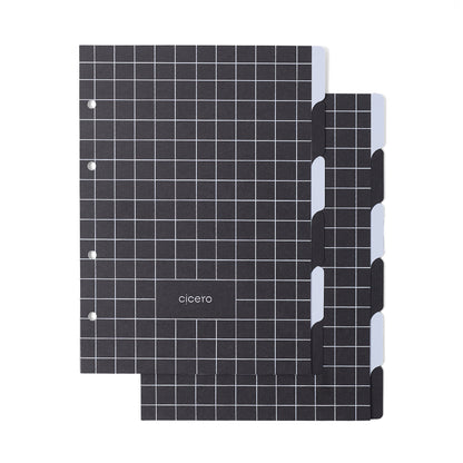 Caderno Criativo Argolado - Cícero - Libélulas Pautado 17x24 Preto