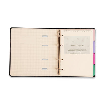 Caderno Criativo Argolado - Cícero - Melissa A5 Block Bloomy