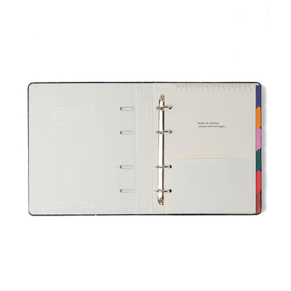 Caderno Criativo Argolado - Cícero - Praia Pautado 17x24 Cachorros