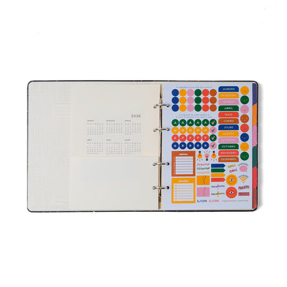 Caderno Criativo Argolado - Cícero - Praia Pautado 17x24 Cachorros