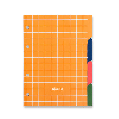 Caderno Criativo Argolado - Cícero - Praia Pautado & Pontado A5