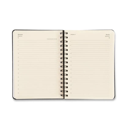 Agenda Planner Wire-o 2026 - Cicero -  Praia - Diária A5 - Sol