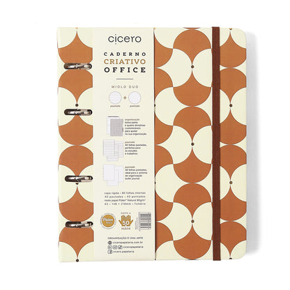 Caderno Criativo Argolado - Cícero - Bossa Nova Pautado & Pontado A5
