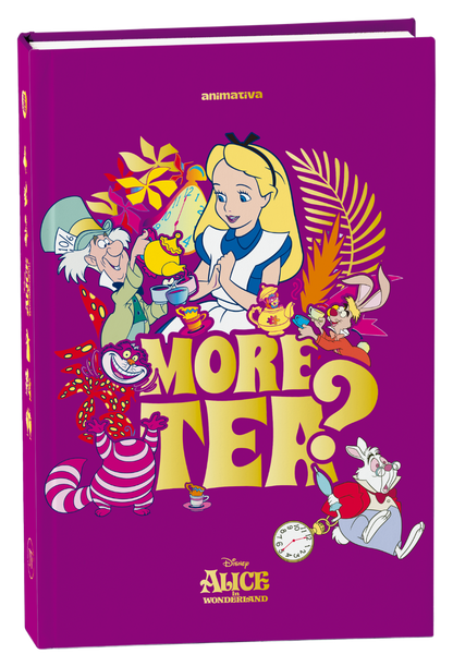 Caderno Colegial Alice in Wonderland Costurado 160 Folhas Animativa
