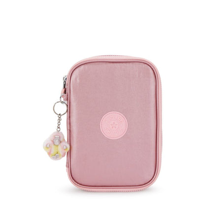 Estojo Kipling 100 Pens Rosa Bronze Pink Met