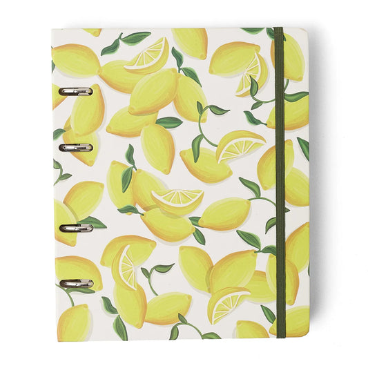 Caderno Criativo Argolado - Cicero - Frutare - Pautado 17X24 - Limão Siciliano