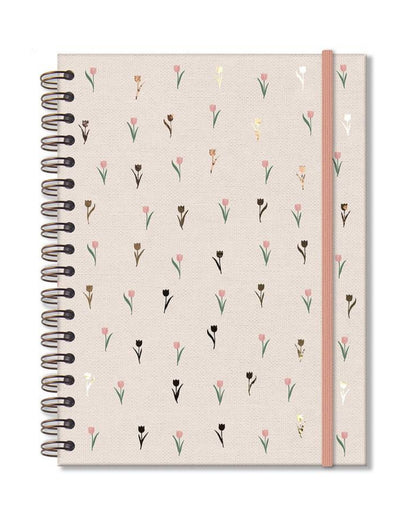 Caderno Colegial - Fina Ideia - Tulipas - 173mm X 235mm - 80Fls