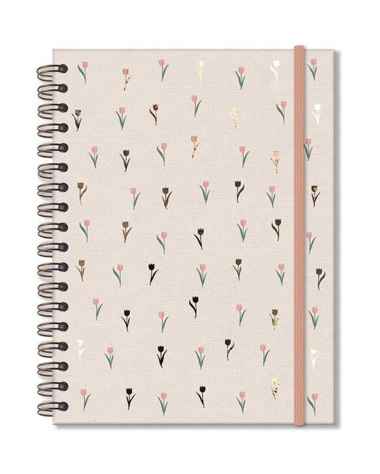 Caderno Colegial - Fina Ideia - Tulipas - 173mm X 235mm - 80Fls