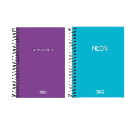 Caderno A6 - Tilibra - Neon - Sem Pauta - 110mm x 154mm - 80Fls - frente